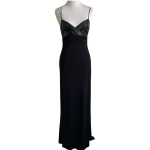 RIMINI Formal Maxi Dress Black Sz 2
Leather Bodice Evening Wear Prom Wedding